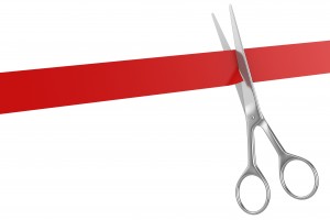 Scissors and ribbon